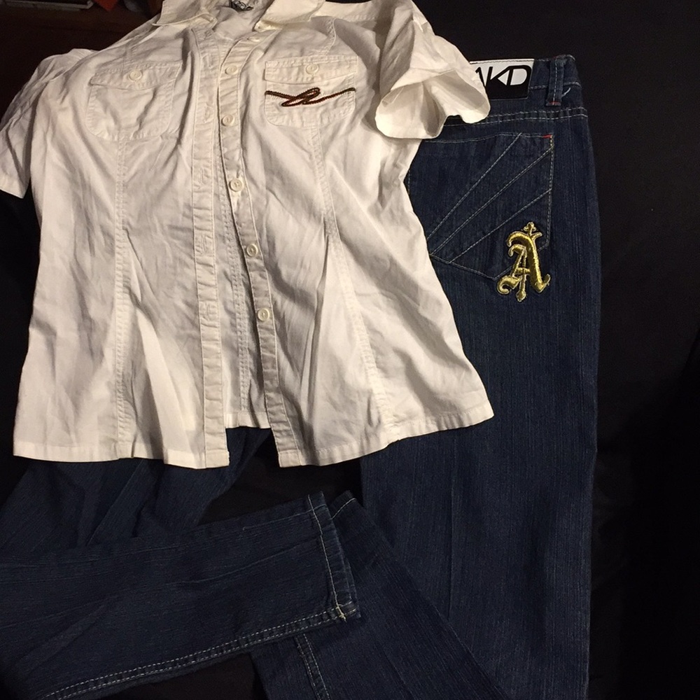 2pc Set top&jeans